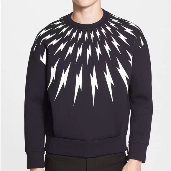 Neil Barrett Lightning Bolt Sweater as seen on schitts creek David - Picture 1 of 5